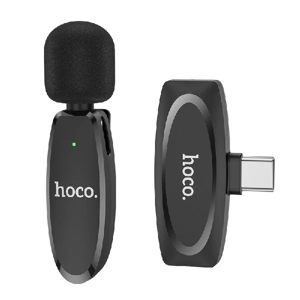 Hoco L15 Type-C Wireless Lavalier Digital Microphone(Black)