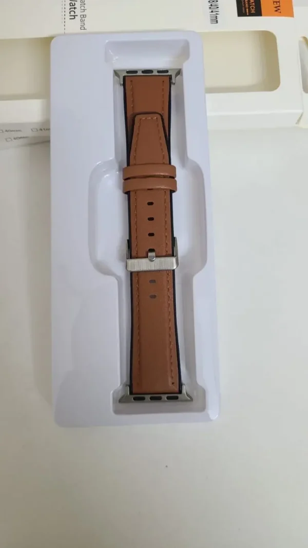 product_1778411647_6a00687f66629 42/44/45/49mm Spigen Leather Strap For Smartwatch – Brown Color