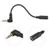 3 Pole TRS Female to 4 Pole TRRS Male Microphone Converter (DSLR to Smartphone Converter Jack)